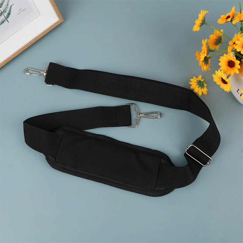 1pc Black Nylon Bag Strap For Men Bags Strong Shoulder Strap Briefcase Laptop Bag Belt Length Bag Accessories