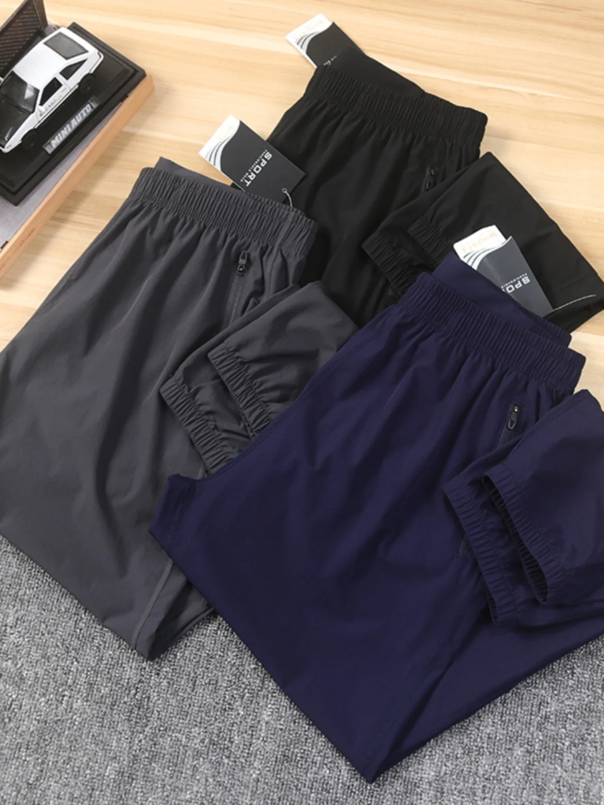 

Night Reflective Strip Design Qui Dry Breathable High Elastic Sports Casual Pants Men Outdoor Spring Summer Faion Urban S...