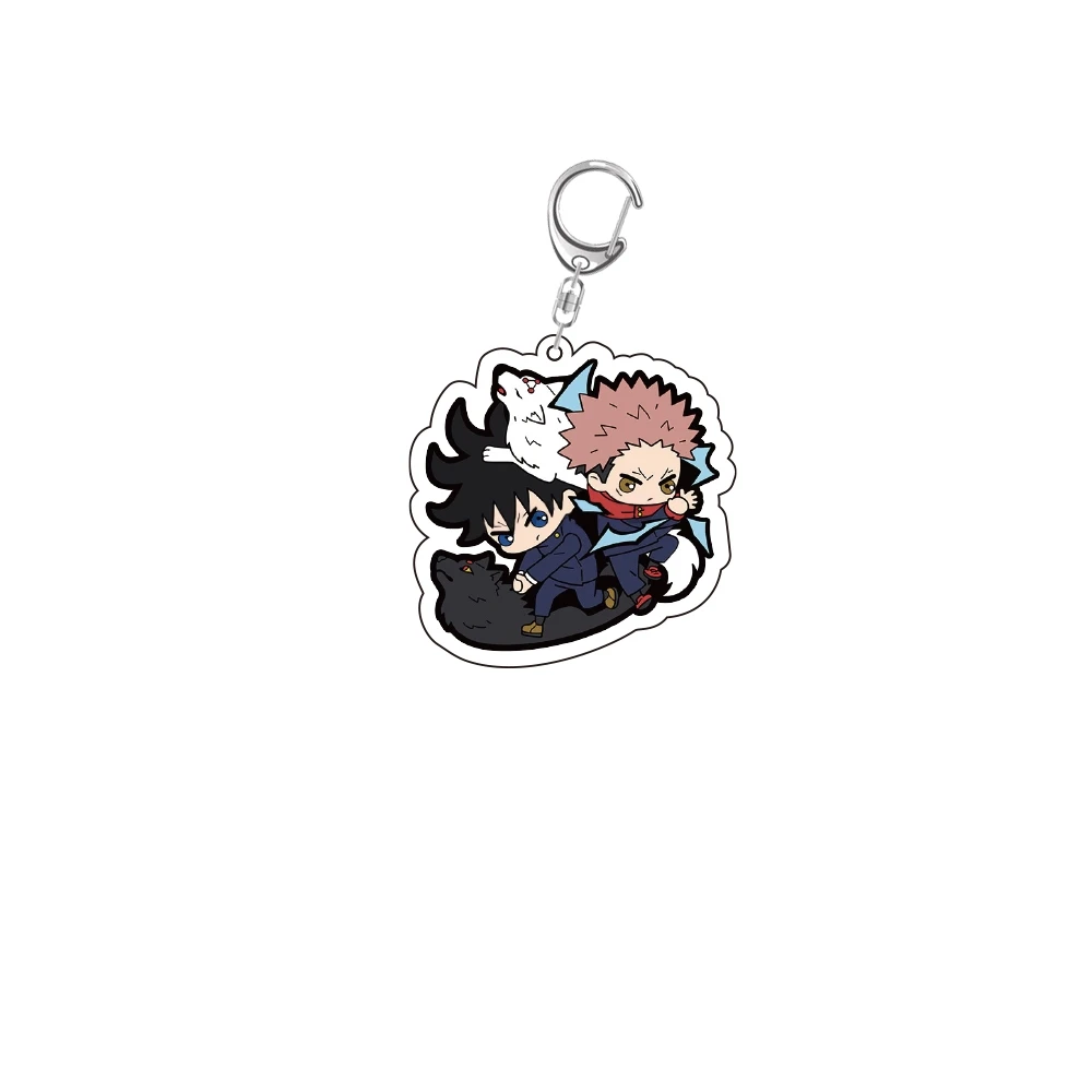 Game Jujutsu Kaisen Satoru Gojo Fushiguro Megumi Cosplay Ambitus Acrylic Keychain Pendant  Anime