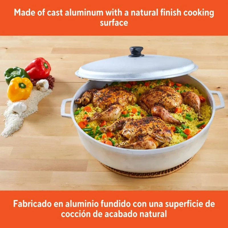 Caldero in alluminio pressofuso da 7,5 qt - 30 cm