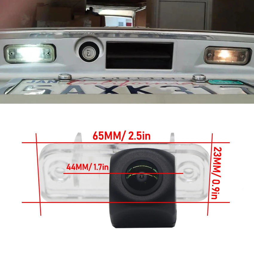 HD 1080P FishEye Vehicle Rear View Backup Camera HD Night Vision For Mercedes Benz C Class W203 5D Wagon E Class W211 2001~2008