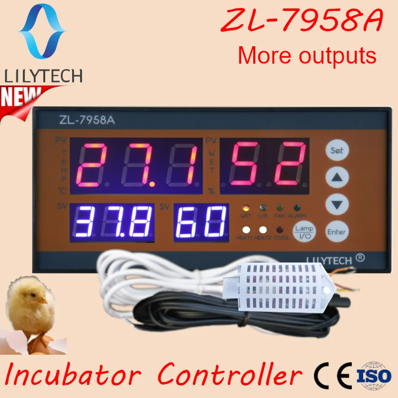 ZL-7958A, Incubator controller, Multifunctional Automatic Incubator, egg hatcher controller, ZL-7918A, ZL-7903A, lilytech