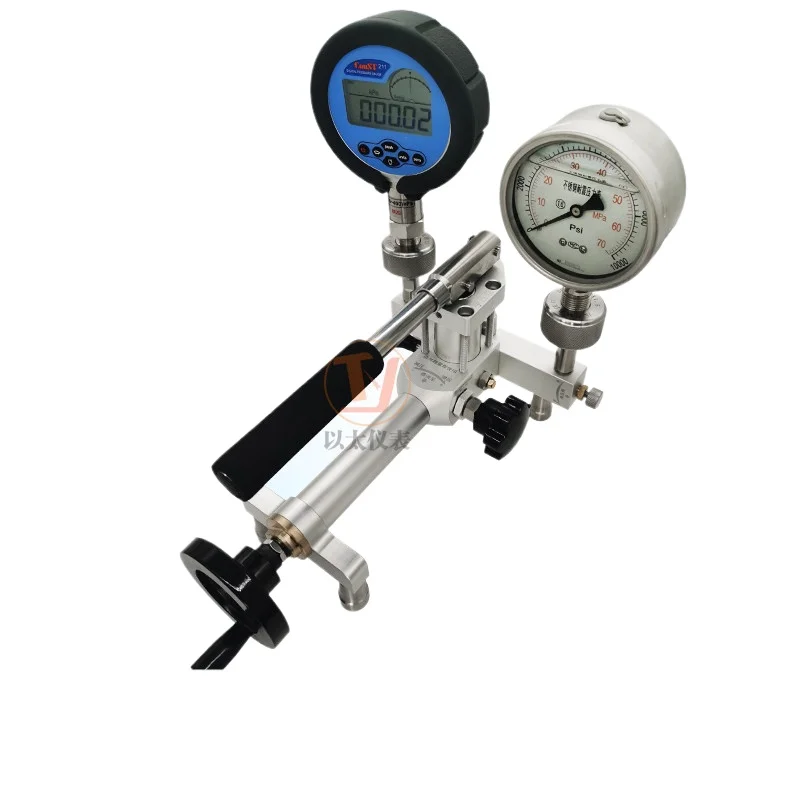 Portable Gas Pressure Pump Handheld Air Pressure Source Vacuum Pressure Calibration Table Gauge Transmitter