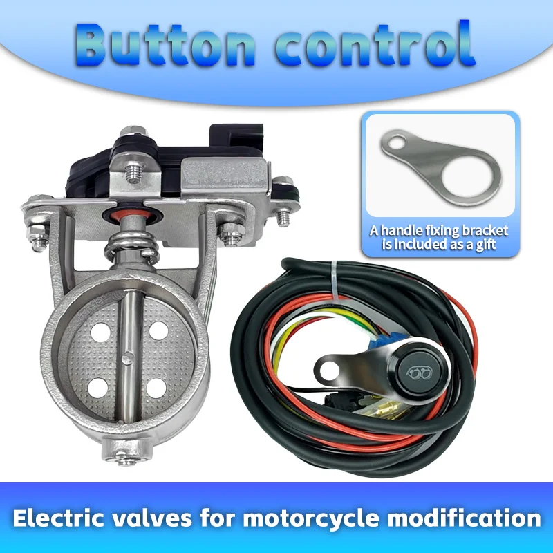Electronic Valve for Motorcycle Straight-Through Exhaust Pipe Modification - Noise Reduction Wonder, Adjustable Exhaust Sound.