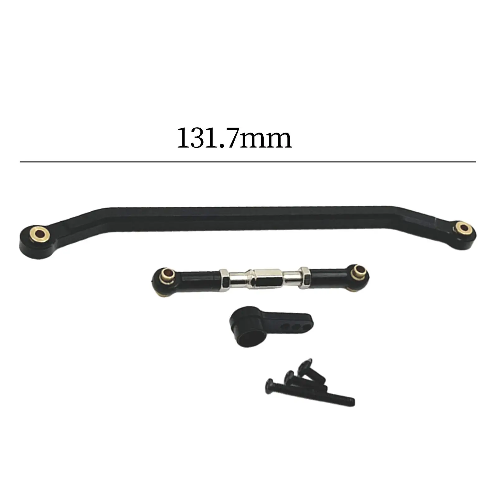 Aluminum RC Pull Rod Steering Servo Link Set for 1/12 Scale MN128 Model Car Parts