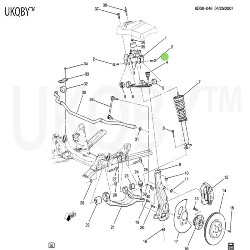 Applicable for 08-13 Ca di ll ac CT S right front upper swing arm triangular arm suspension automotive parts 15219468