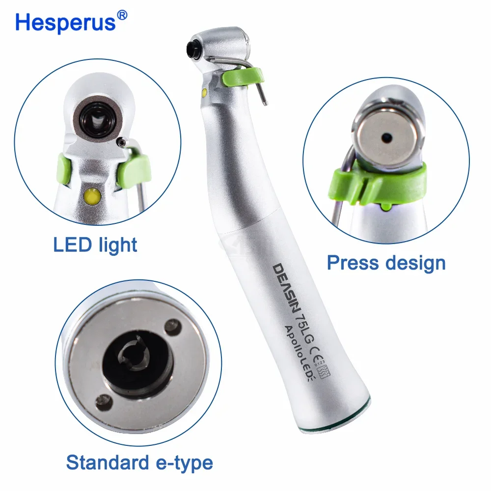 75LG Surgical Contra-Angle Handpiece Den tal 20:1 imp lant Handpiece E generator LED contra Angle den tistry