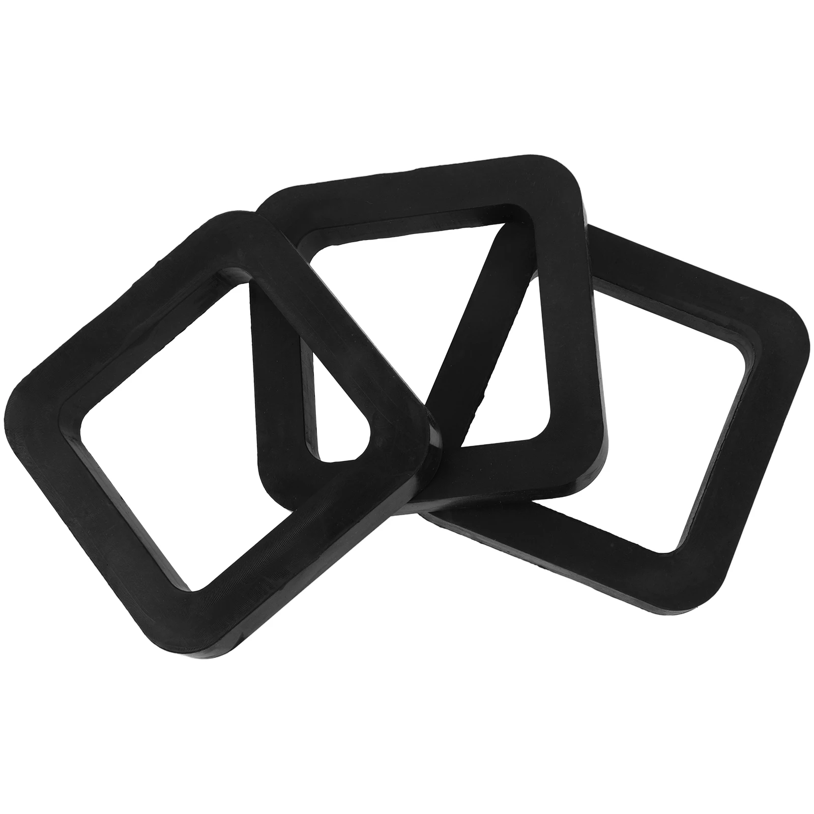 

3pcs Rubber Trailer Noise Reduction Pad Vibration Absorbing Cushion Rattle Stopper For 2 Inch Receiver Quiet Towing Durable