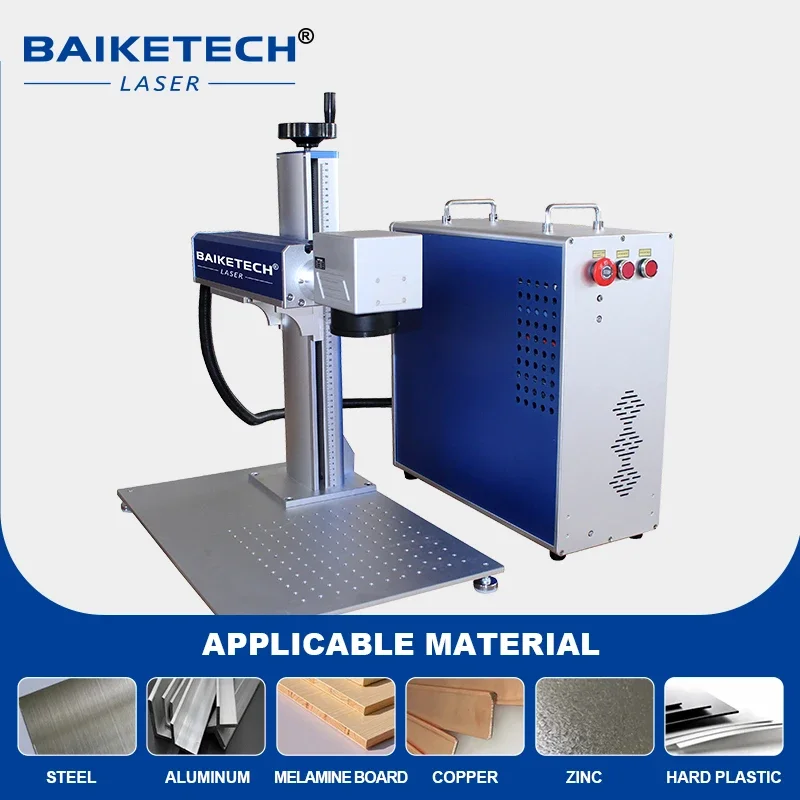 20W Fiber Laser Marking Machine Bench-top Laser Marker for Metal Pet Nameplate