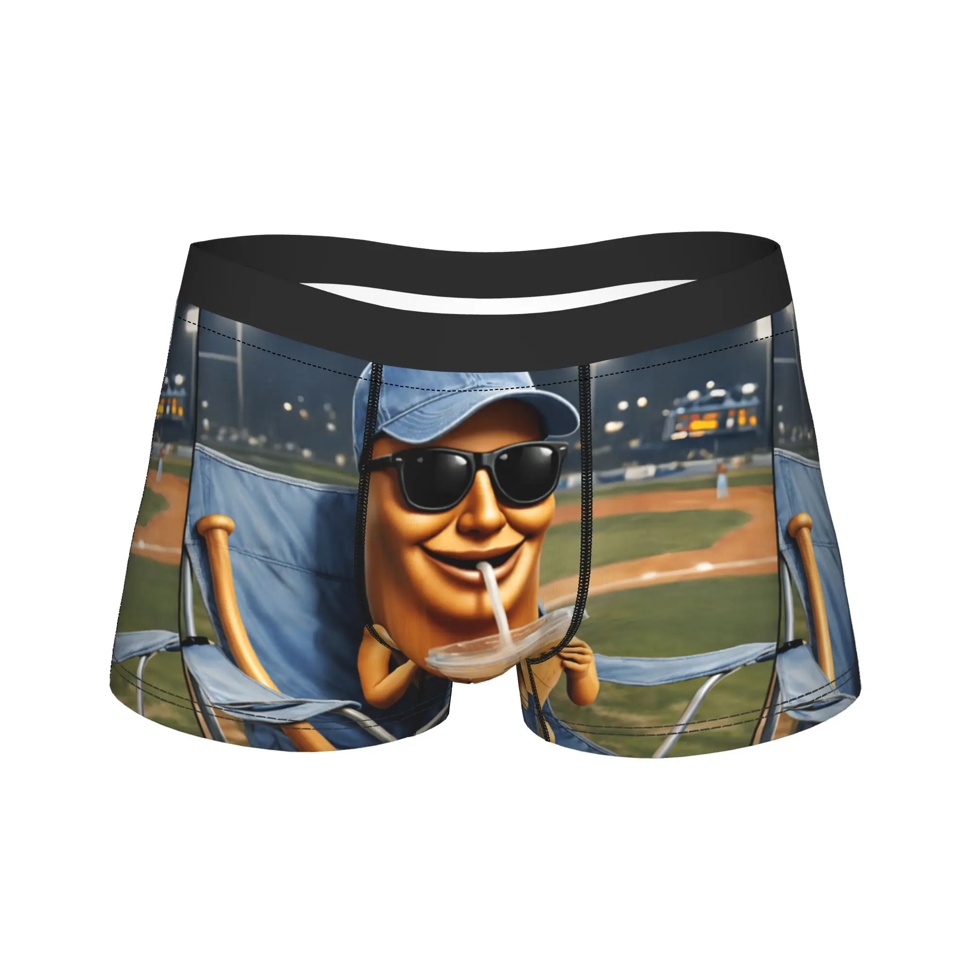 

Tung Sahur Watching Baseball Funny Brainrot Tailgate Meme Underwear Novelty Panties Shorts Briefs For Men Oversize Boxer Shorts