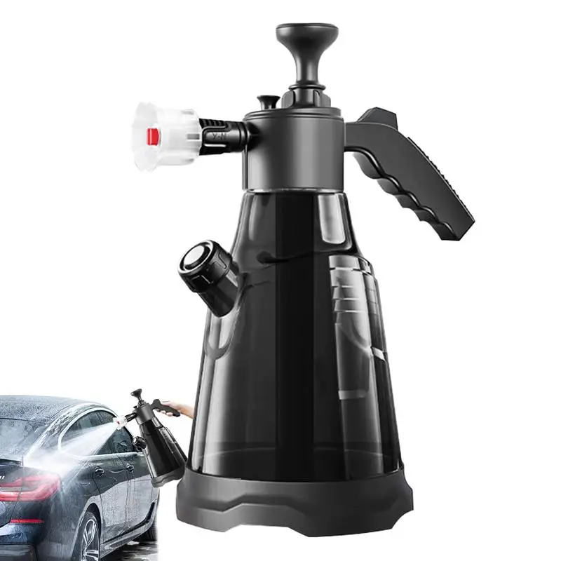 

2.3L High Pressure Car Foam Sprayer Portable Car Wash Hand Pump Foaming Watering Can Snow Foam Nozzle for Car Home Cleaning