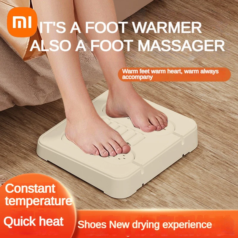 Xiaomi Multifunctional Shoes Dryer Household Portable 2-in-1 Foot Warmer&Shoe Dryer Massage with Foot Wheels Gift for Girlfriend