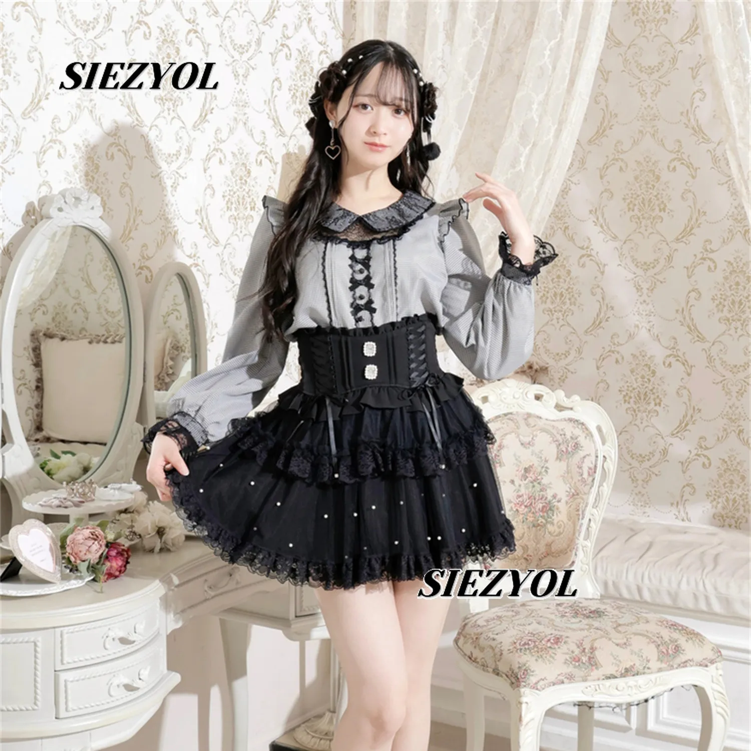 Lapel Blouse Japanese Style Spring Autumn New Arrival Mass Production Sweet Shirt Kawaii Girls Lace Long Sleeves Camisas Tops