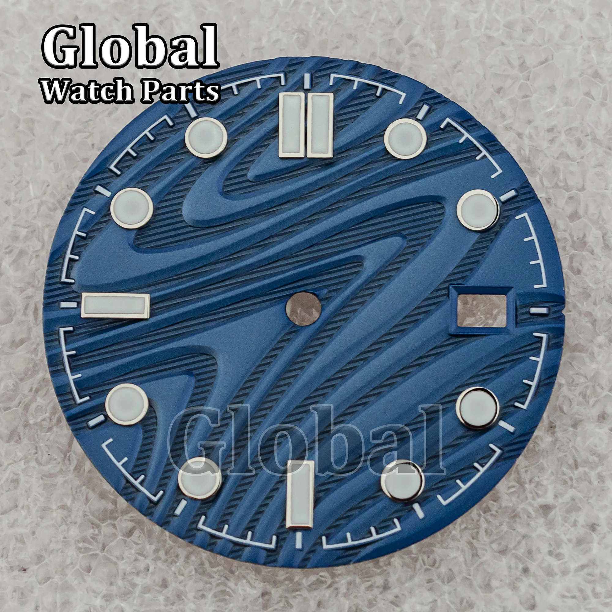 NH35 Green Luminous Watch 31mm Dial for Seamaster 300 Fit NH35 NH36 Mechanical Automatic Movements Watch Faces Replacement Parts