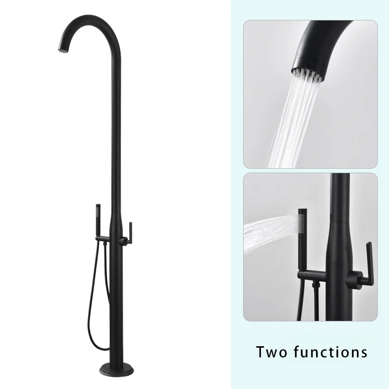 Stainless Steel Outdoor Shower. Backyard Garden Pool Beach Solar Outdoor Standing Shower Faucet Shower Column