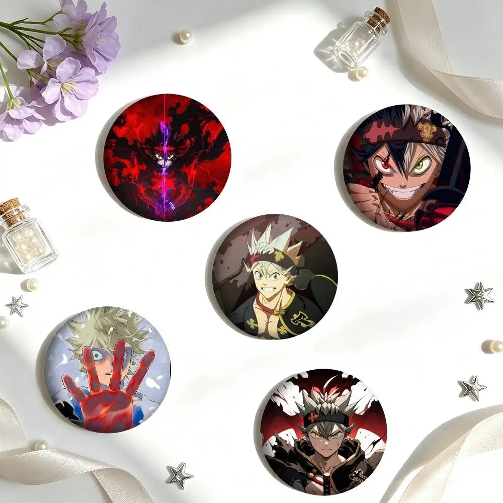 A-Anime Black Clover A-Asta  25mm 32mm 44mm 58mm 75mm Brooches Badges Pins for Accessories Gift