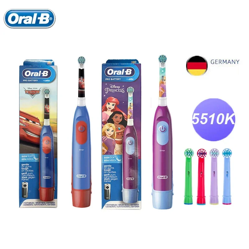 Oral B brosse à dents électrique enfants rotatif propre poils souples 2 Min minuterie brosse à dents
