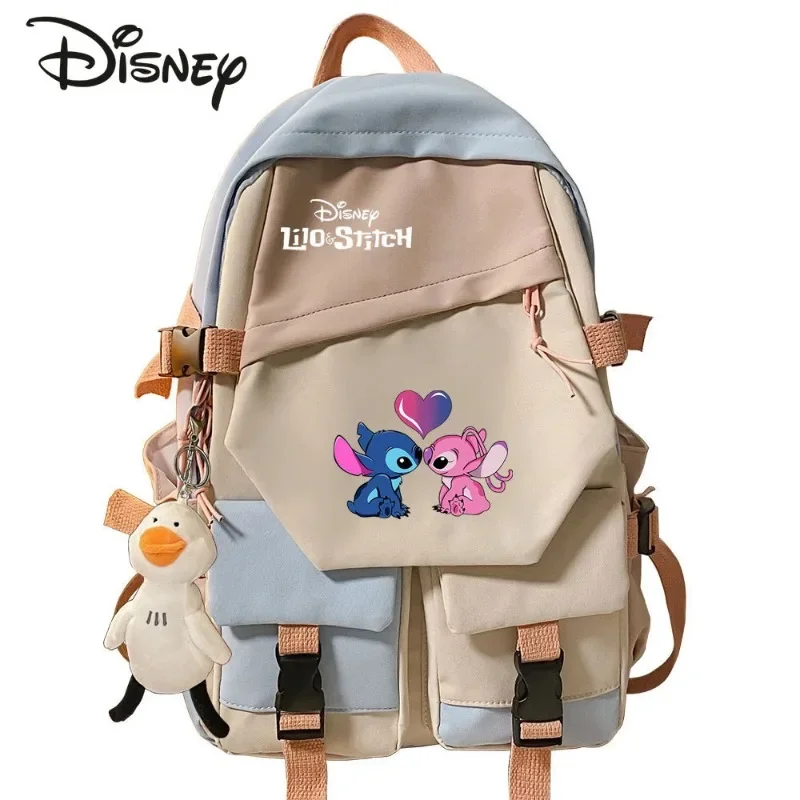 

Disney Stitzer New Student Backpack Fashion High Quality Girls' Backpack Casual Large Capacity Multifunctional Boys' Backpack