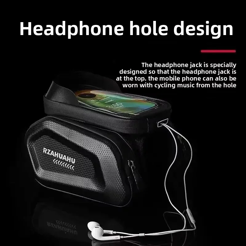 Fahrradtaschen Fahrrad-Oberrohrtasche Touchscreen-Handyhalter Aufbewahrungstasche MTB Rennrad-Tasche Fahrradzubehör und -teile – Detail 3