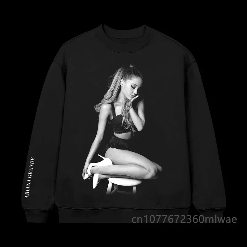 Ariana Grande Positions Sweatshirt Women Printed O-neck Gothic Streetwear Harajuku 2023 New men Clothes Long Sleeve Hoodies Coat