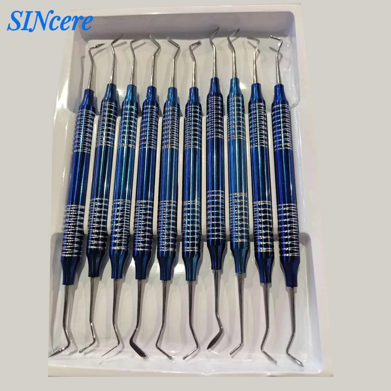 

10Pcs/Set Dental Composite Resin Filling Spatula Aesthetic Restoration Set Resin Filler Set Autoclavable Dentist Tools