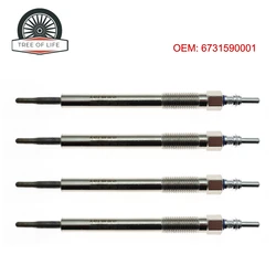4 pcs Glow Plug For SSsangyong Tivoli D16F 2015 2016 2017 2018 2019 2020+ A6731590001 6731590001 