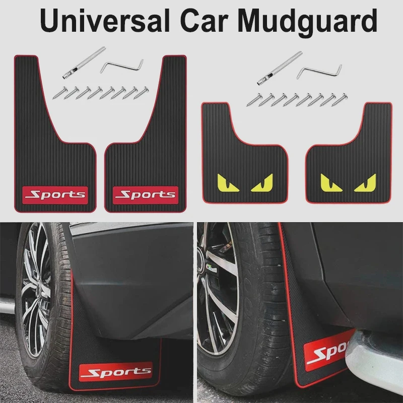 Universal Car Mudguard  Front Rear Wheels Mud Flaps PP Splash Fender Guards For Car SUV Off-road Truck Auto Accessories