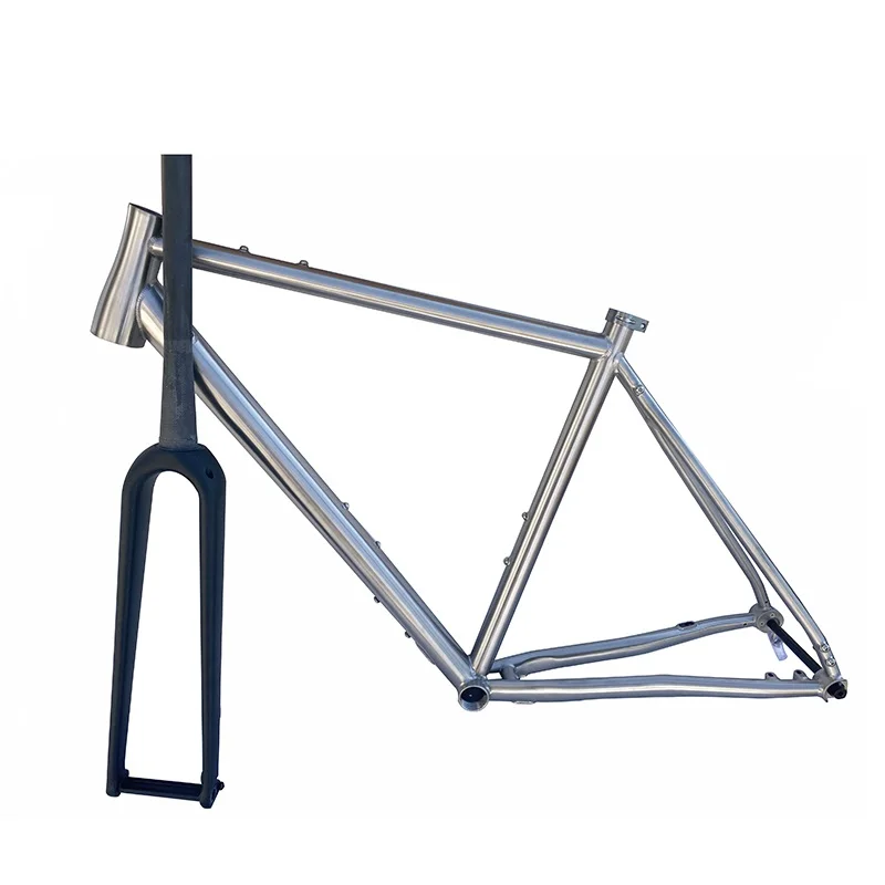 Factory common stock  titanium alloy gravel bicycle frame map customization support proofing