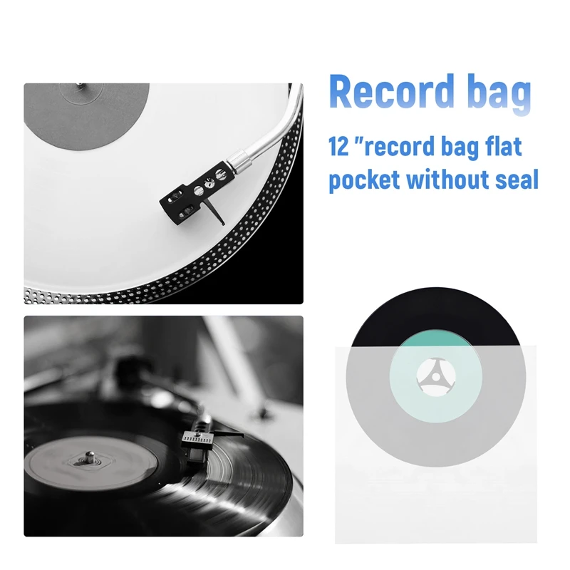 30 Flat Open Top Bag 6.7Mil Strong Cover Plastic Vinyl Record Outer Sleeves For 12 Inch Double /Gatefold 2LP 3LP 4LP