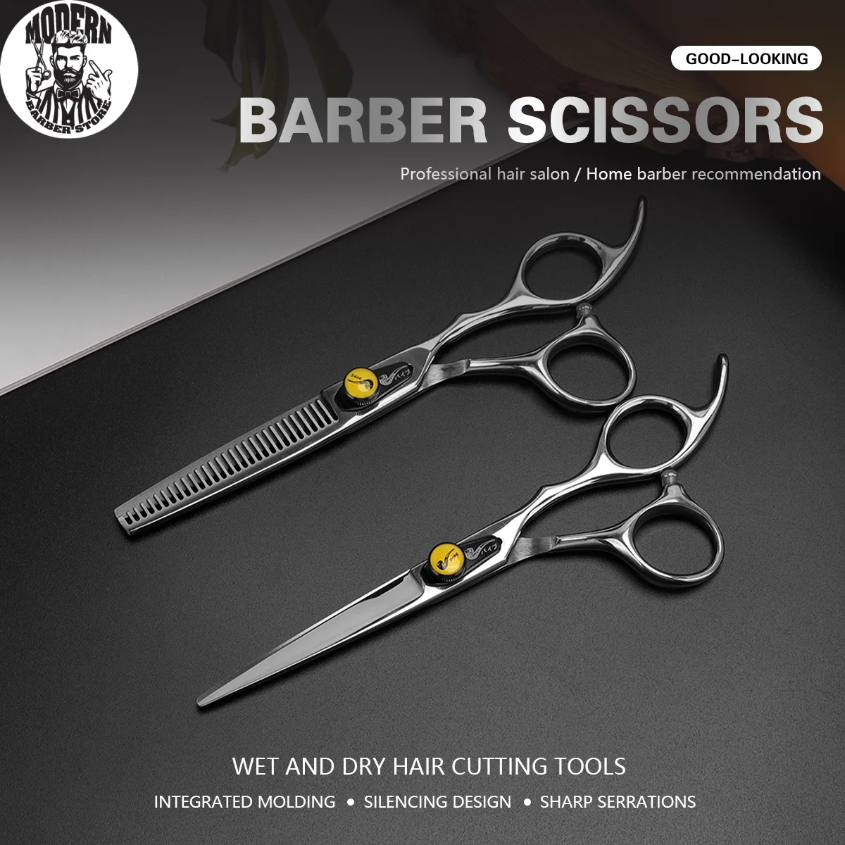 

6 Inch Barber Shop Hairdressing Haircut Scissors Rrofessional Hairdresser's Hairstyle Tool And Accessories Cutting Thinning Tool