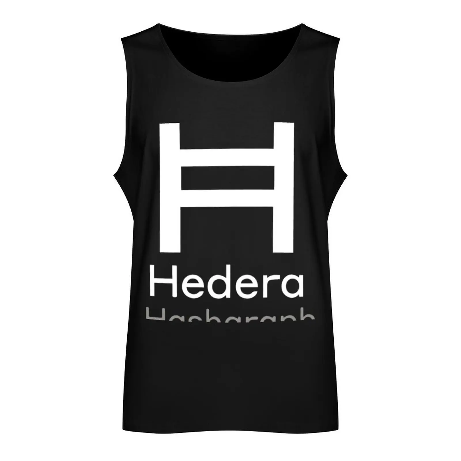 Hedera cryptocurrency - Hedera HBAR Tank Top basketball clothing gym t-shirts man Gym t-shirt man