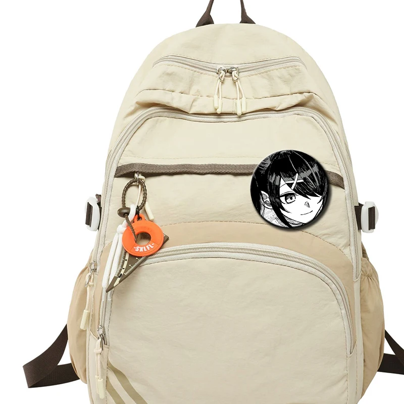 المحتاجة فتاة جرعة زائدة لعبة الكرتون بروش شارة زر دبوس لطيف أنيمي شخصية Ame لحقيبة الظهر اكسسوارات ديكور 58 مللي متر