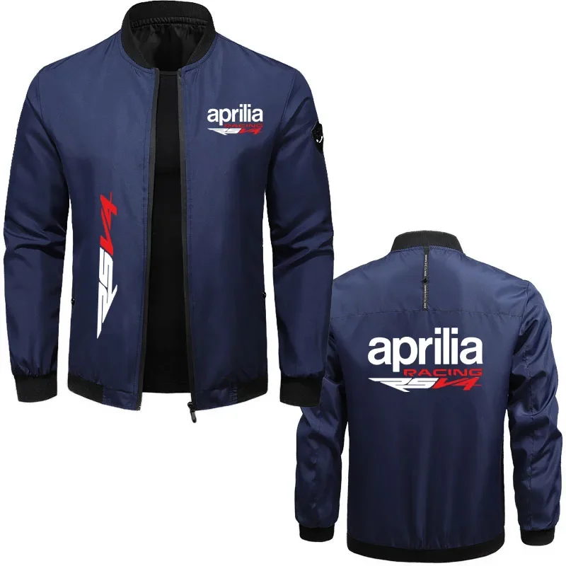 Jaqueta de motocicleta Aprilia Racing masculina, jaqueta de beisebol masculina, blusa redonda, Street Trend, Windproof, RSV4, Novo, 2022