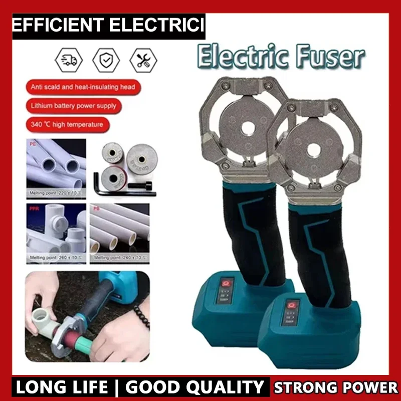 

Электрический сварочный аппарат для труб, беспроводной термофиксатор, паяльник PPR PE, пластиковая трубка, полипропилен, нагрев, термоплавкий, подходит для батареи Makita 18 В