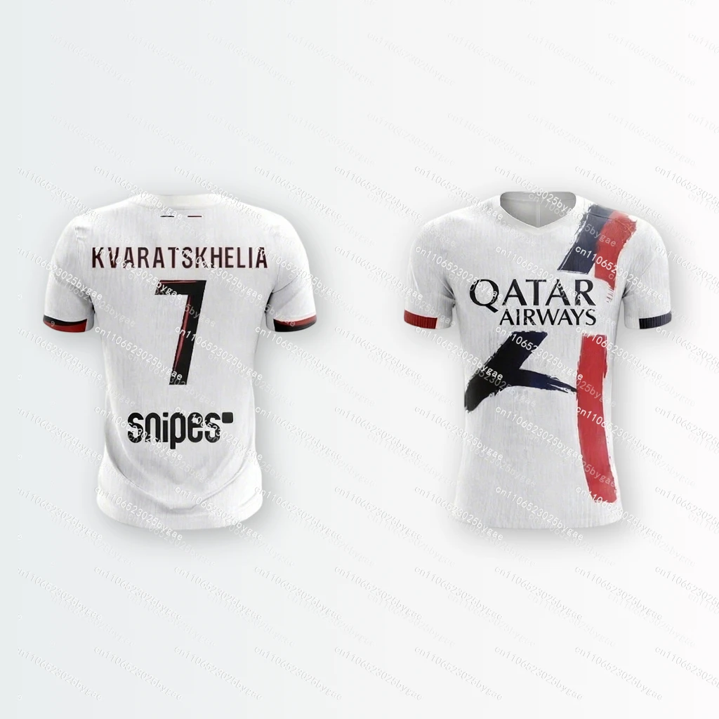 Camiseta PSG más vendida de 2025, camisetas de secado rápido con estampado 3D para hombres y mujeres, camiseta de motocicleta para niños, Kit de club de fútbol, camisetas deportivas