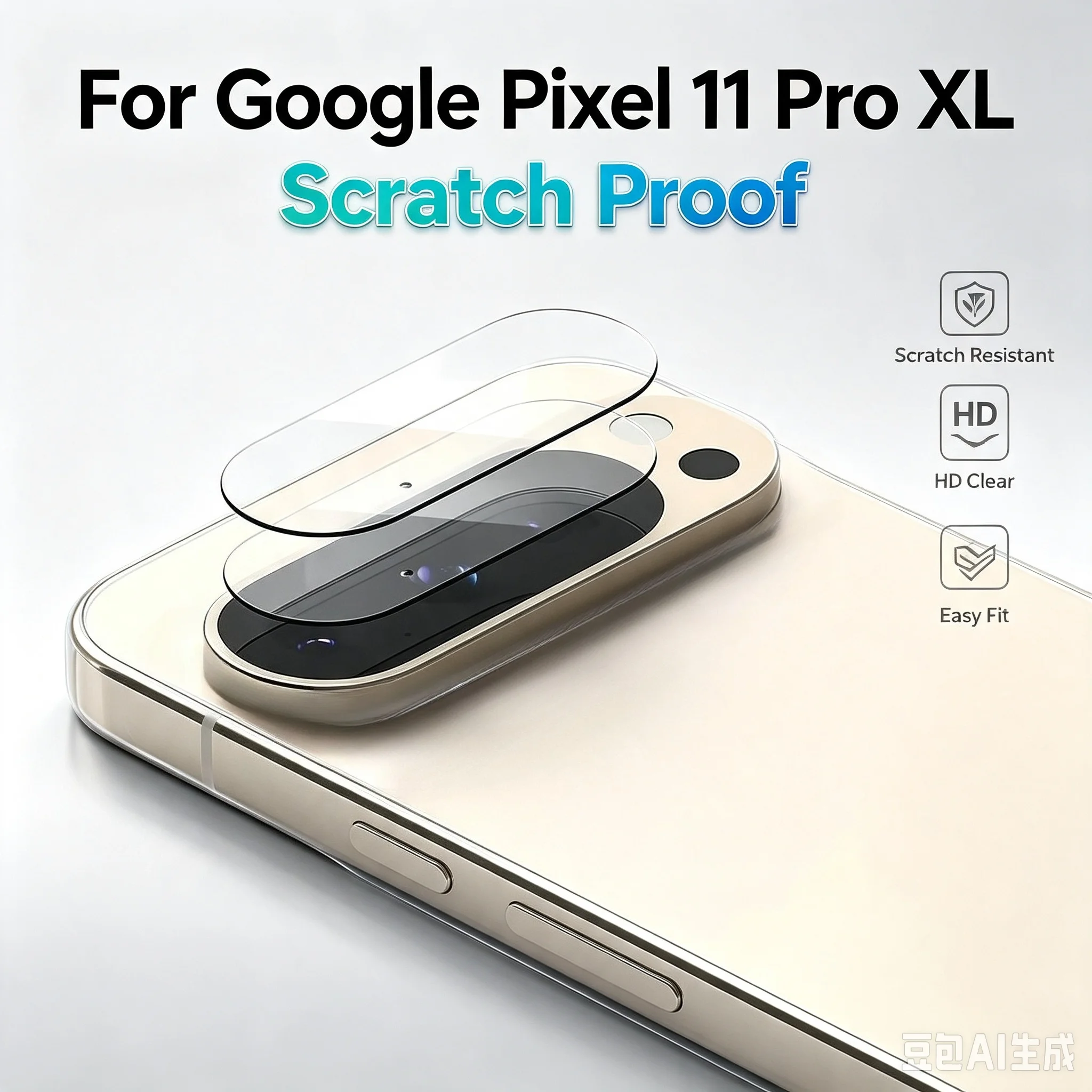 1-3 Stück für Google Pixel 11 10 9 A 8 Pro XL 5G 9H HD Klarer Rückkamera-Objektivschutz Rückseitenglas Mehrschichtige Schutzfolie