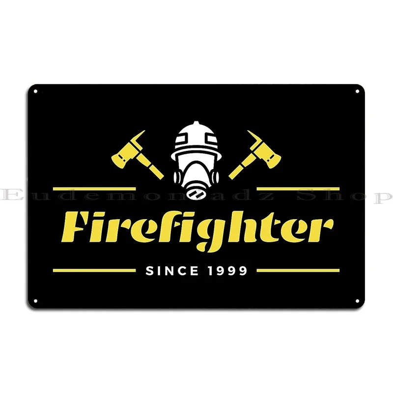 Fire Fighter Metal Plaque Poster Cinema Design Club Bar Garage Plaques Tin Sign Poster