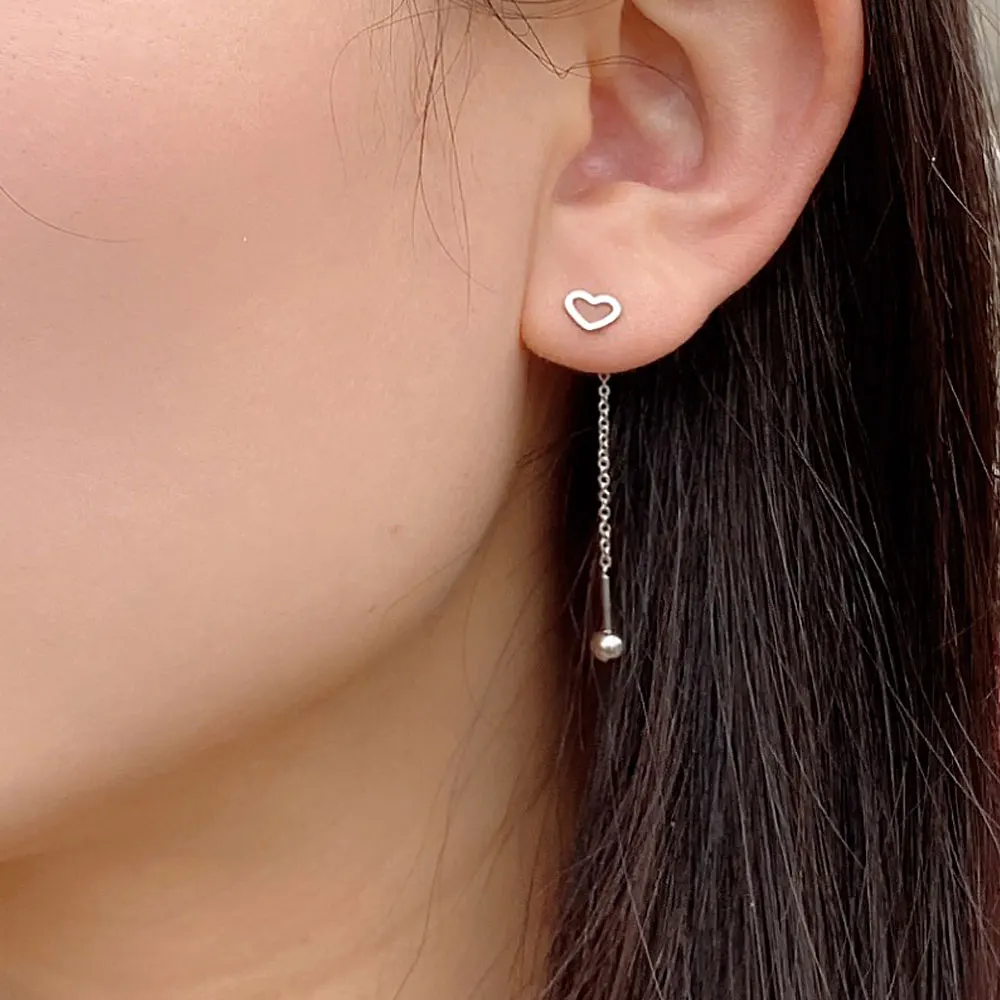 Women Sweet Long Tassel Butterfly Star Heart Drop Earrings Brincos Party Piercing Screw Ball Dangle Hanging Fashion Jewelry Gift
