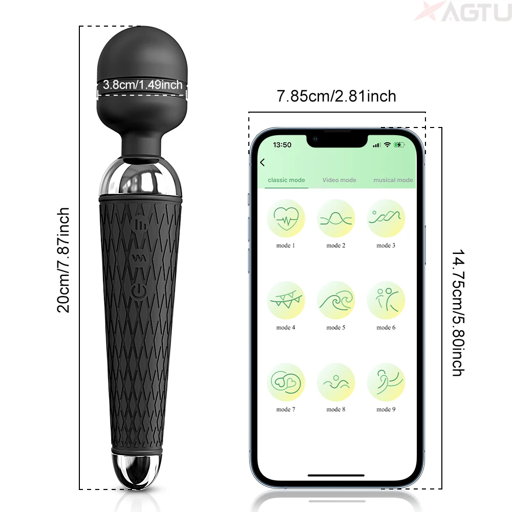 قضبان اصطناعية لاسلكية AV هزاز عصا سحرية للنساء محفز البظر USB قابلة للشحن مدلك السلع ألعاب الجنس للبالغين 18