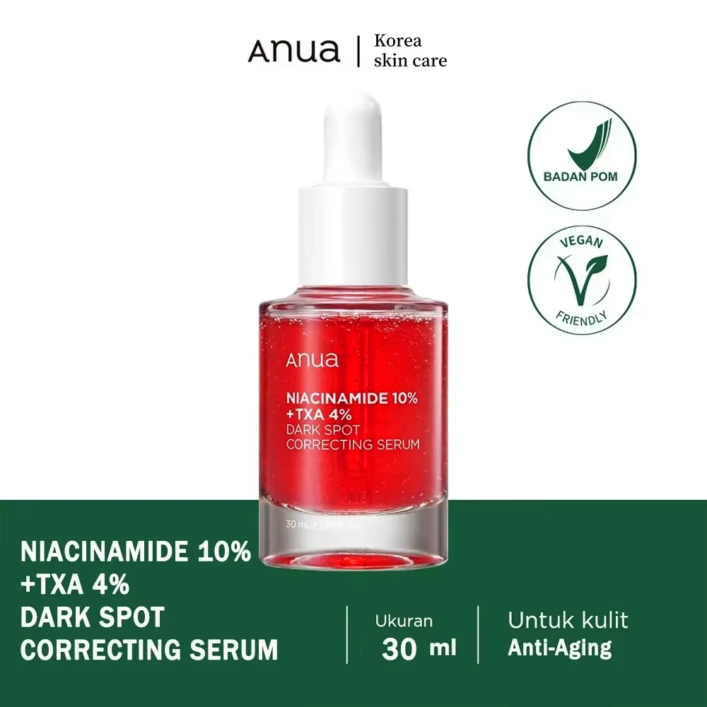 Anua10%Niacinamide+4%Hyaluronic Acid Serum For Sensitive Skin Ceramide Vitamin B12 Natural Pigment Korea Skin Care Products 30ml