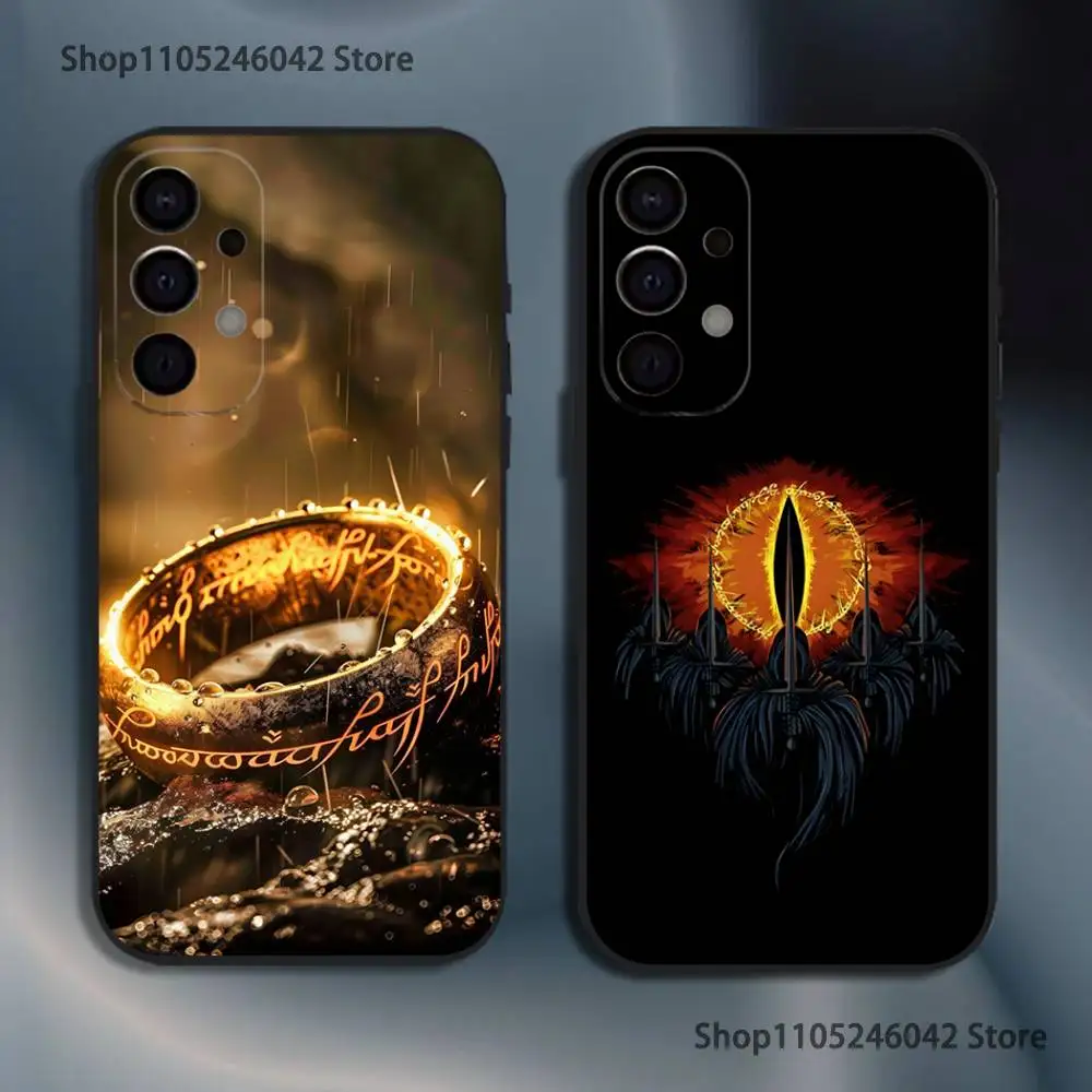 

The L-LordS R-Rings Black Cover Phone Case For Samsung S25,S24,S21,S22,S23,S30,Ultra,S20,Plus,Fe,Lite,5G