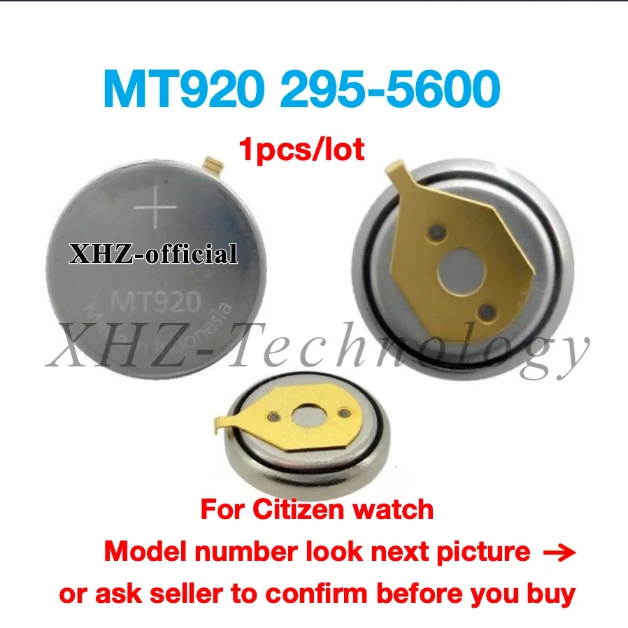 Brand new 295-5600 MT920 295 5600 MT 920 295-56 295 56 Kinetic Eco-Drive Watch Rechargeable Battery Citizen Capacitor as 295-40