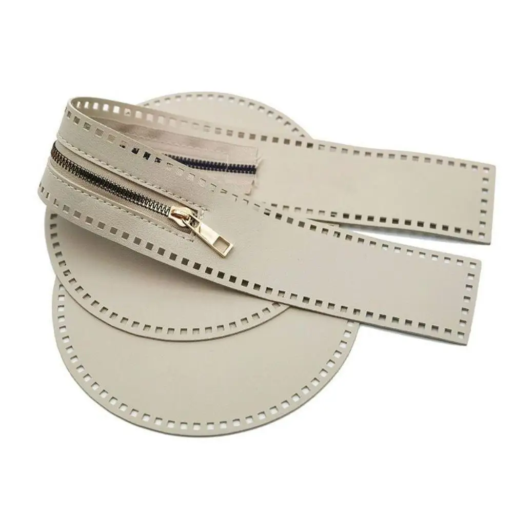 

3 шт., круглая сумка из искусственной кожи, дно для вязания крючком, сумки для вязания крючком, формирователь дна, подушка, основа для изготовления сумок своими руками, принадлежности