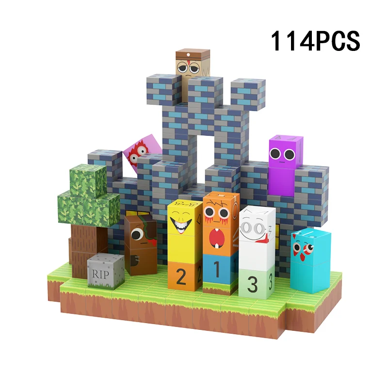 

DIY New Sprunki Creative Rhythm Box Magnetic Building Blocks Sensory Stacking Toy for Kids Birthday Gift