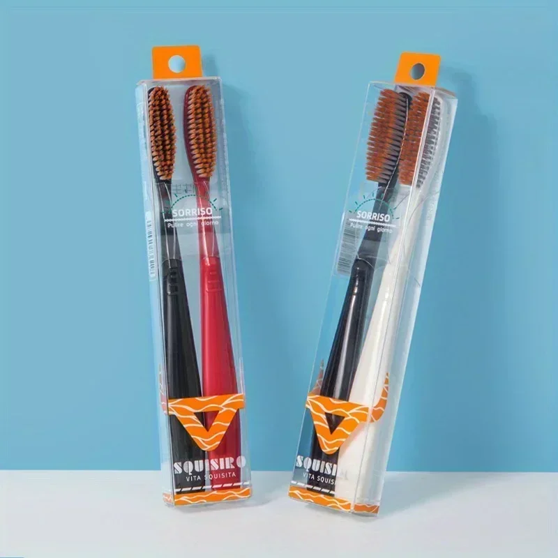 

Sorriso Microfiber Bristle Toothbrushes Compact Head for Adults Soft Bristle Firmness Unisex Manual Toothbrush Set for Oral Care