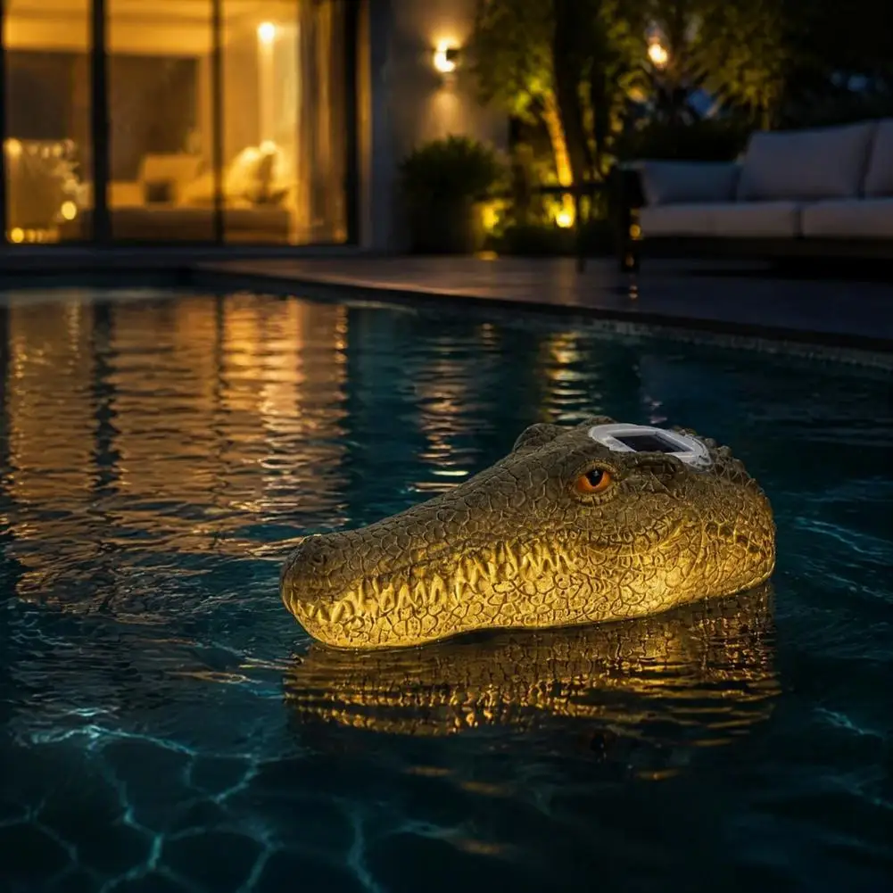 Waterproof Pond Decor Lamps Solar Floating Swan Garden Statue with Warm Led Lights Waterproof Outdoor Pond Decor Blow Molded