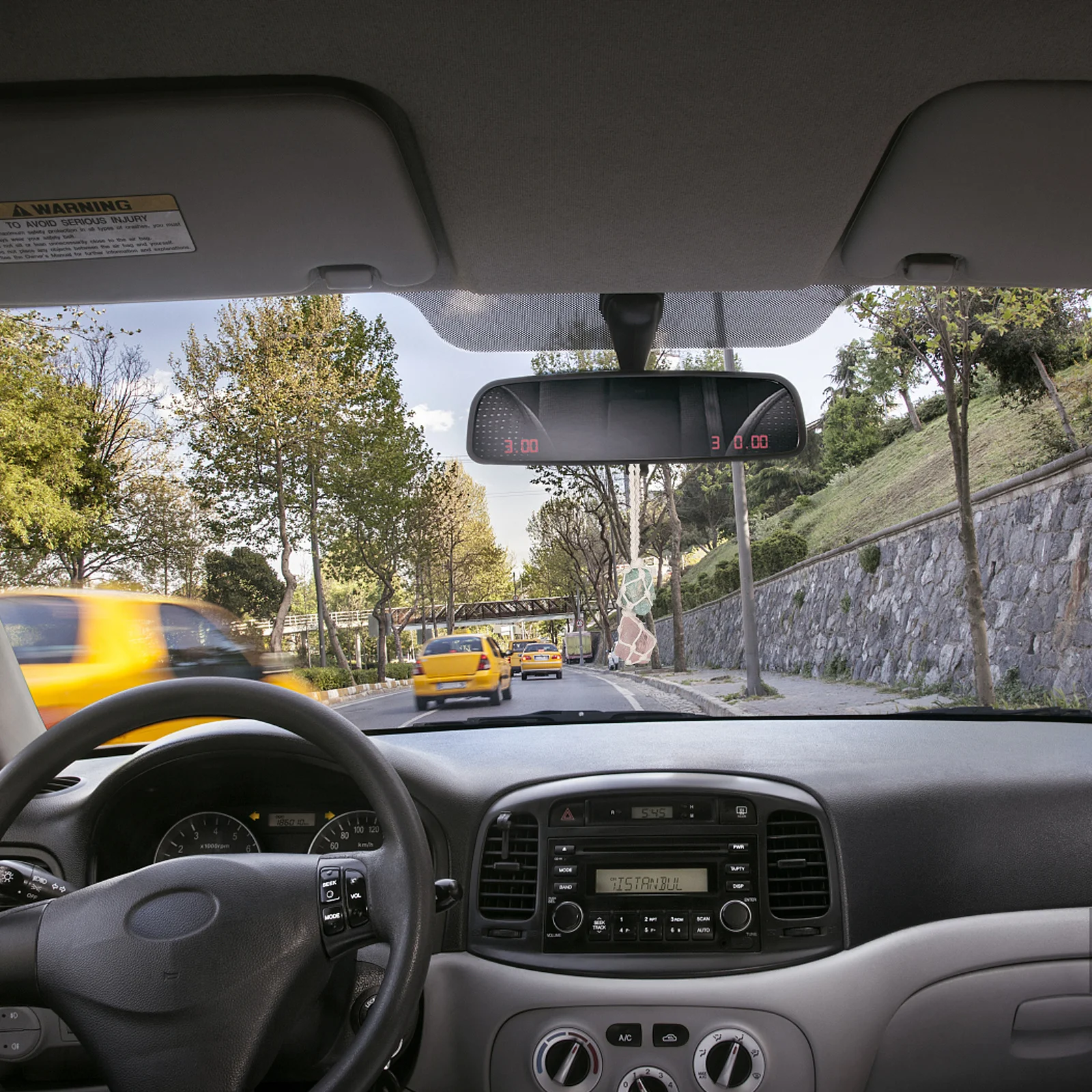 

Car Pendant Woven Crystal Hanging Ornament For Vehicle Auto Decor Bag Keychain Interior Fashion Accessory Wind Chime Home