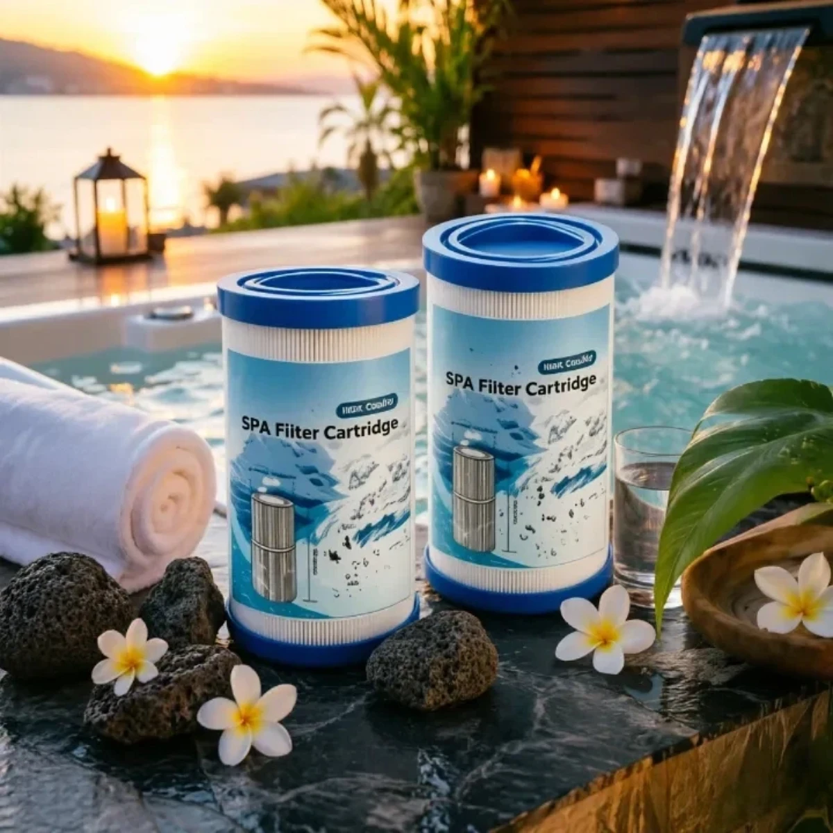 

Spa Hot Tub Filter Cartridge 35 Sq.Ft Two Pack Replacement Compatible with PWW35L, SD-01235,PDC580-AFS,Filbur FC-0170, X268554