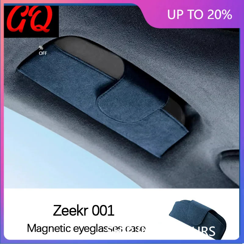 

Zeekr 001 Alcantara Suede Magnetic attraction Car Glasses Case Storage Box Sunglasses Holder Magnetic Eyeglass Case Glasses Case