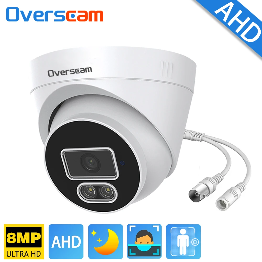 

Plug And Play CVBS/TVI/CVI AHD 6 в 1 CCTV 4K 8MP 5MP Ultra HD Полноцветные камеры Автоматическое освещение Безопасность Крытый Открытый Дом/подсветка